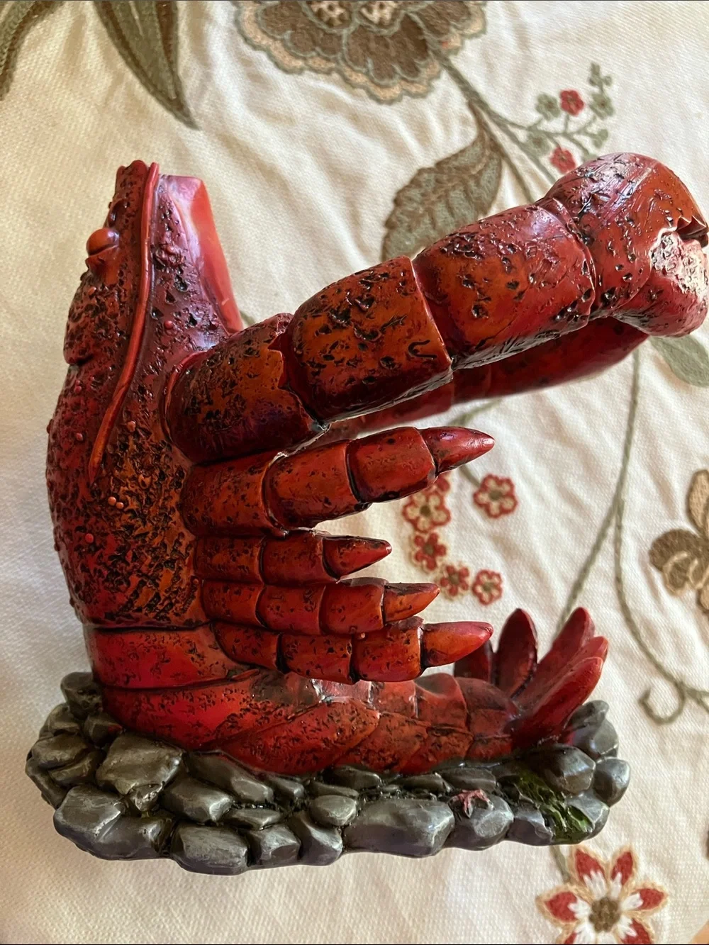 Lobster shaped wine bottle holder coastal dining decor unique